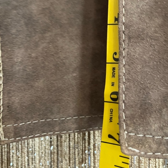 Studded Brown Leather Jacket - Picture 7 of 14